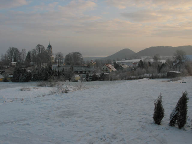 Papstdorf - Blick von der Terrasse